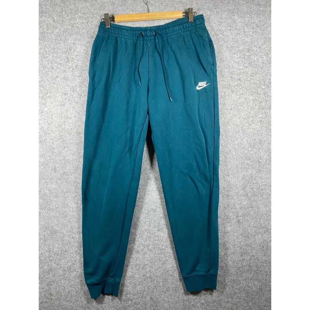 Nike Sportswear Essential Women's Fleece Joggers Teal Blue Medium BV4095-467